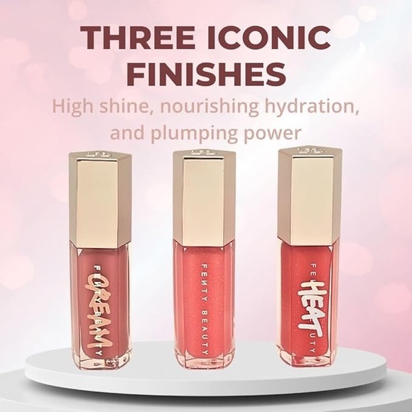 Fenty Beauty Glossy Posse VII Lip Gloss Trio Set 9ml Each NIB - Picture 3 of 7